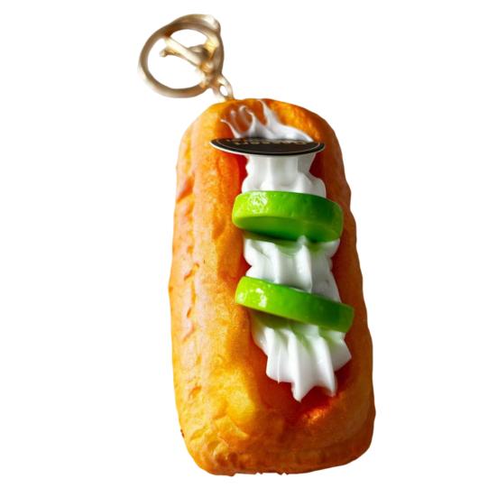 Simulated Food Squeeze Toy Keychain Stress Relief Bread Dessert Key Ring