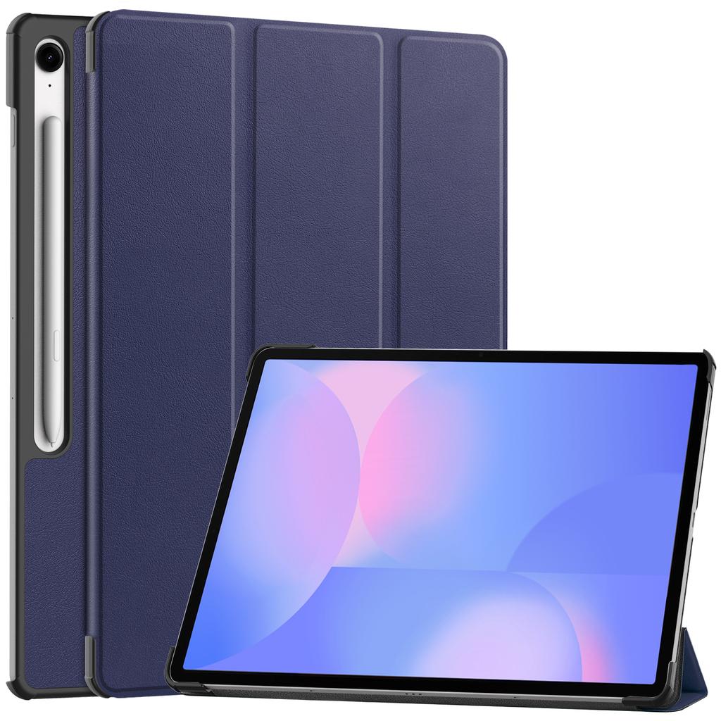 Чехол-книжка с магнитной подставкой Tri-Folding из PU-кожи для Samsung Tab S10 FE Plus, Чехол для Galaxy tab s10 fe plus, sm-x620, 13.1" Планшет
