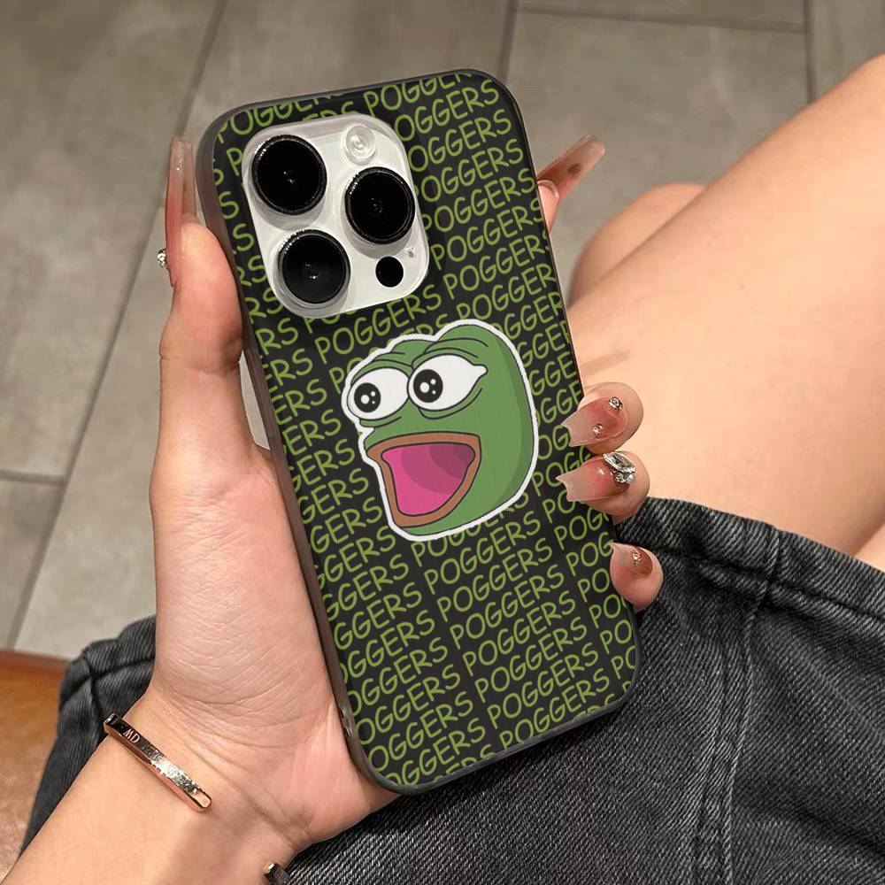 Интернет-мем Пепе Лягушонок Грустный Чехол для Телефона для IPhone 17 16 15 14 Plus 11 12 13 Pro Max Ударопрочная Защита Мягкая Задняя Крышка