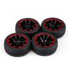 4pcs Set Tires Rubber Tyre Racing Off Road Vehicle Wheel Rim for RC 1:10 Car Part