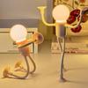 Human Light Bulb Suction Cup Night Light Table Lamp Desktop Decorative Gift