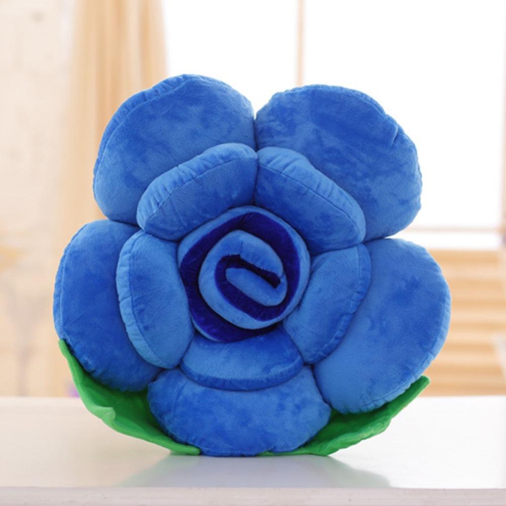 Creative Three-dimensional Rose Throw Pillow Plush Toy Flower Rose Doll Home Decoration Valentine's Day Gift