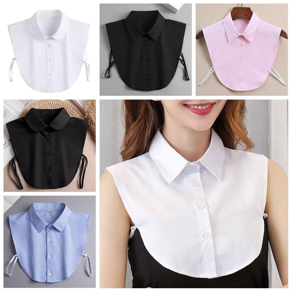 Fashion Cotton Fake Collar Versatile False Blouse Collar Half Shirt Style Fake Collar Office