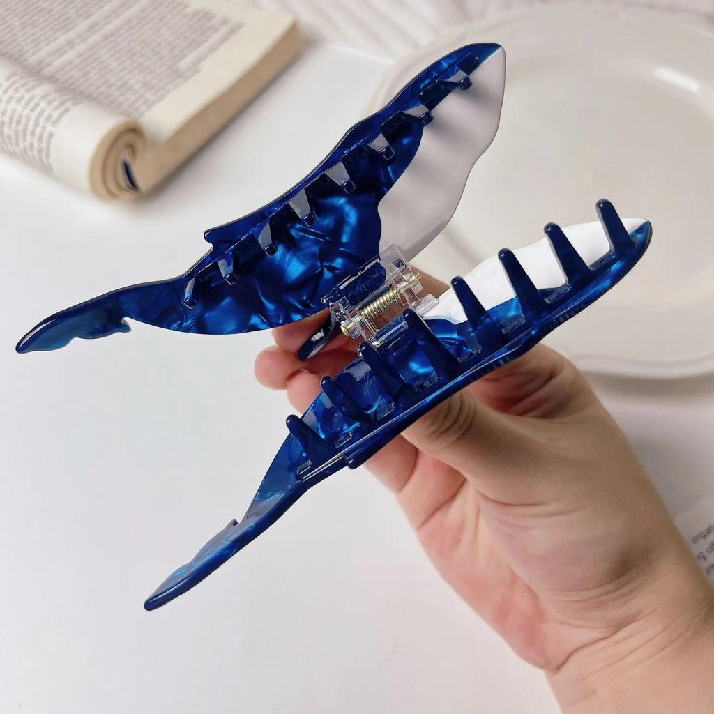 Blue Whale Hair Claw Acetate Hair Clips For Women Hair Catches Animal Hair Clip Cute Hair Claw Clips Hair Accessories