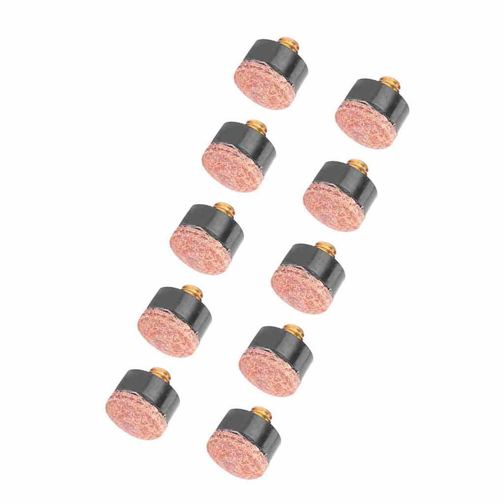 10 шт. наконечник для бильярдного кия для снукера, запасные части, аксессуары для снастей (12мм)