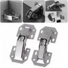 Easy Installation Hinges No Drilling Hole Bathrooms Euro Hinge Cold Rolled for Window Cupboard Kitchen Door Repair Tools
