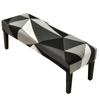 Dining Bench Cover Stretch Upholstered Bench Slipcover Printed Bench Seat Protector Rectangle Bench Covers for Dining Room Bedroom Living Room Kitchen