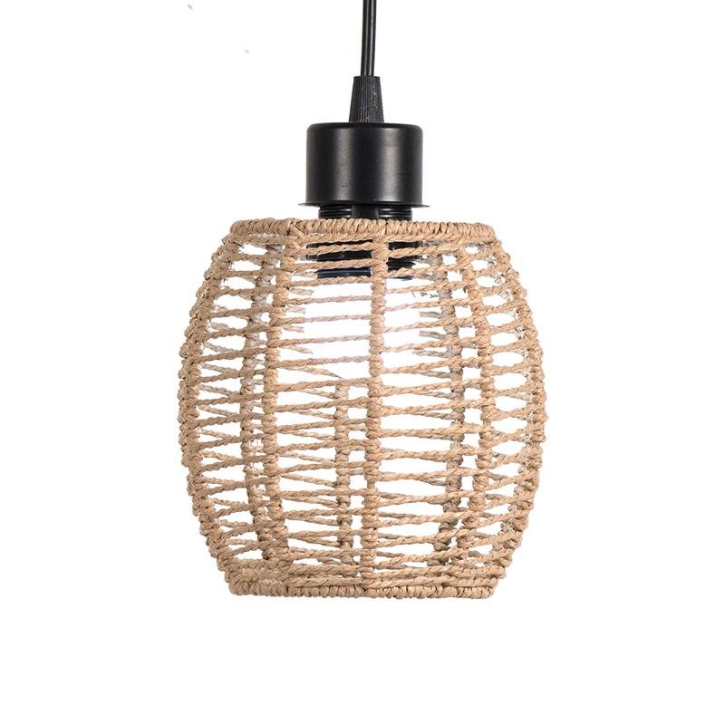 1шт люстра абажур новый китайский стиль абажур ресторан тушеное мясо с овощами магазин бумажная веревка креативное кафе ручная работа плетение B&B