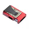 Минималистичный кошелек для мужчин и женщин - Тонкий RFID-кошелек, устойчивый к царапинам, держатель для кредитных карт и зажим для денег, Легко снимаемые деньги