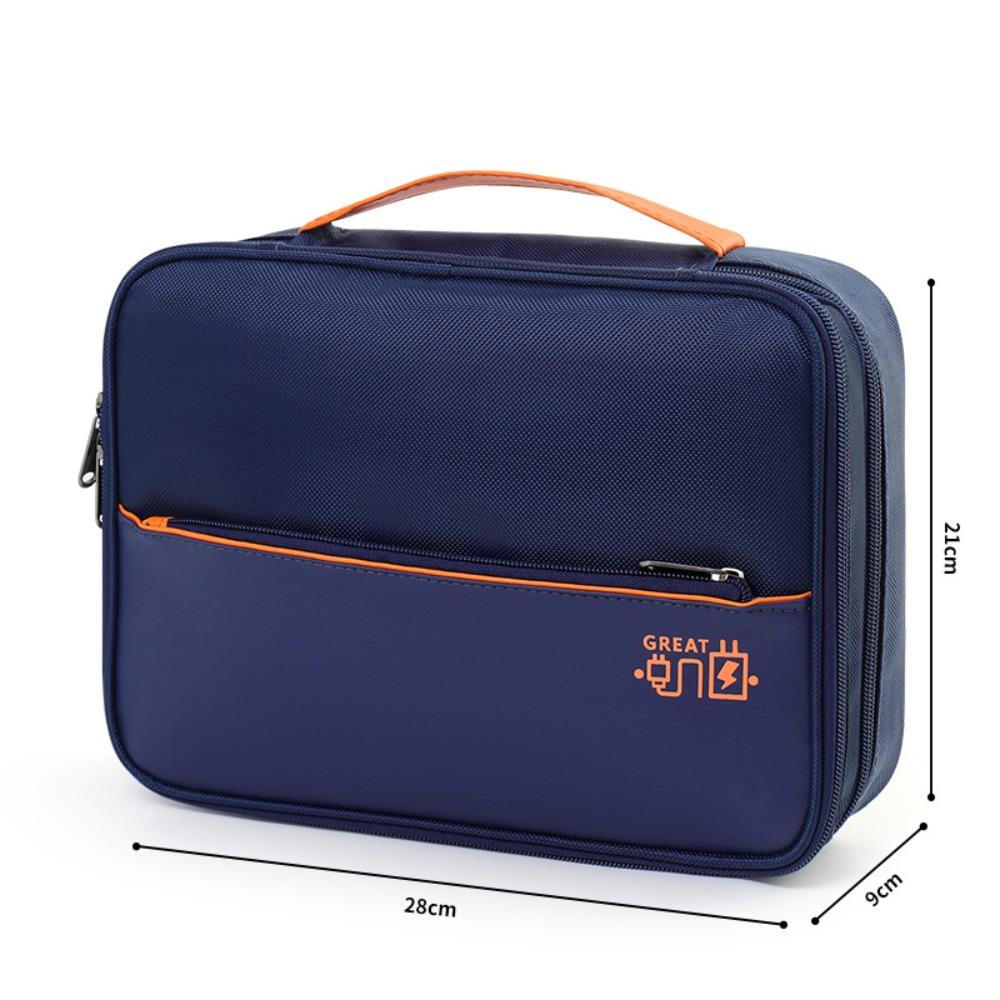 Portable Data Cable Storage Bag Waterproof Electronic Organizer Box Digital Storage Pouch