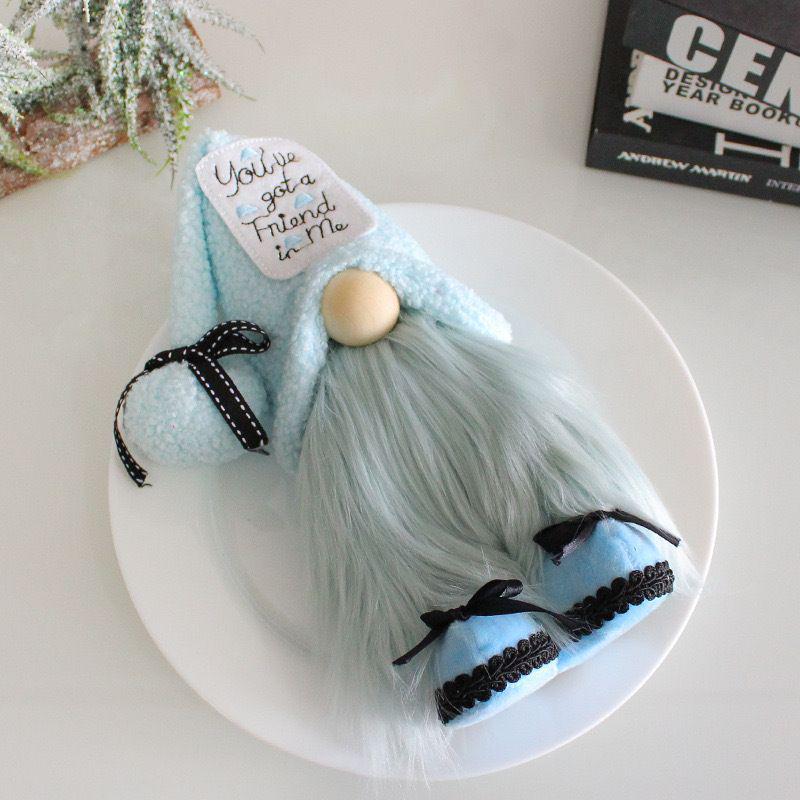 Creative Blue Forest Gnome Cloth Doll Decor