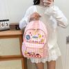 Школьная сумка Китти Розовый Клетчатый Рюкзак Девочка Японский Милый Сладкий Большая Вместимость Универсальный Студенческий Школьный Рюкзак