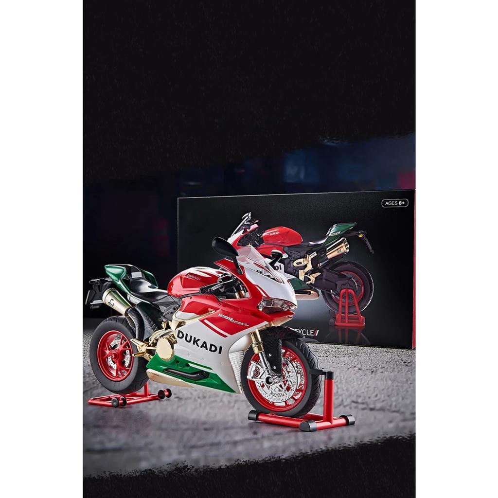 Spary 1/9 Ducati 1199 Panigale R Сплав Мотоцикл Литая Модель Симуляция Звук Свет Коллекционная Ценность Дисплей Подарок для Друзей