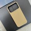 Для iPhone 17 Pro / 17Pro Max Ультратонкий и Легкий Магнитный Настоящий Арамид Кевлар Углеродное Волокно Чехол для Телефона с Magsafe / Металлическим Объективом