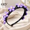 Avocado Hair Clips for Girls Flower Headband Girls, Cute Braided with Mini Clips, Non-Slip Convenient Bands Women Double Layer Band, Fashion Accessory