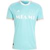 Adidas Inter Miami CF 2024 Третья майка Easy Mint Мужские топы Синий JE6079