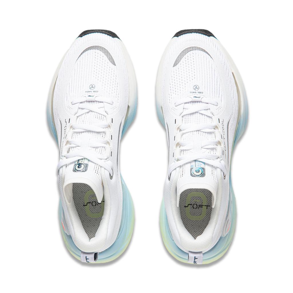 Li Ning Мягкие Прохладные Удобные Амортизирующие Дышащие Легкие Повседневные Туфли Женские Кроссовки Стандарт-Белый AGLU022-3