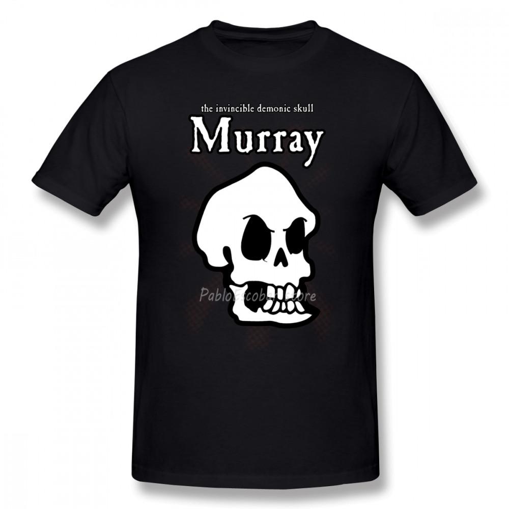 Monkey Island Murray The Skull T-Shirt Beach Cotton Cute Print 5x Male Short Sleeves Cotton Tshirt Drop Shipping