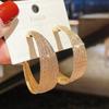 Multilayer Circles Geometry Gold Color Smooth Metal Hoop Earrings for Women Minimalism Hyperbole Fashion Party Jewelry
