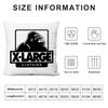 Чехол для подушки Xlarge от люксового бренда, плюшевая ткань, мягкий, двусторонний принт, чехол для диванной подушки, чехлы для декоративных подушек