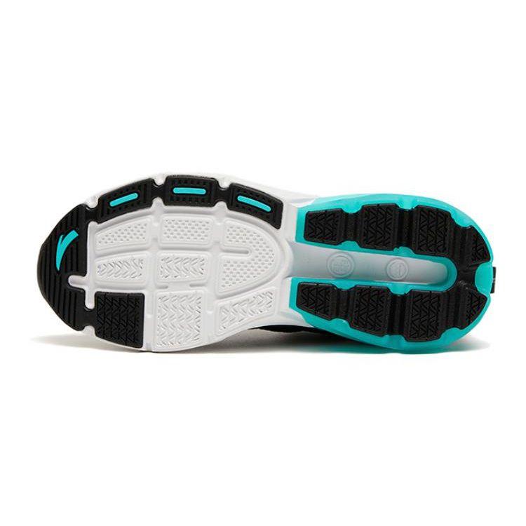 Anta Star Jump Cushioning Shock Absorption Low Top Kids Running Shoes Kids Running Shoes Black Silver 312315531-6