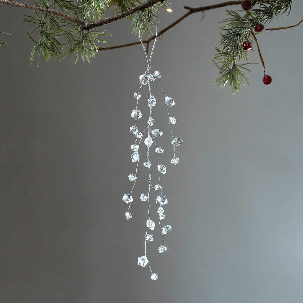 Акриловая подвеска «Ледяной бар», прозрачная, подвеска-сосулька на рождественскую елку, оформление сцены