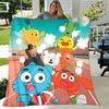 1pc Blanket The Amazing World of Gumball Print Design, Lightweight Blanket for Sofa, Bed- Soft &Warm, Gift for All Seasons like Christmas, Halloween