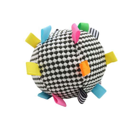 Собаки Звуковой мяч Игрушка-мяч для щенков со встроенным колокольчиком Устойчивый к жеванию Мяч для бросания и приноса для тренировки собак Интерактивная игра Снятие скуки