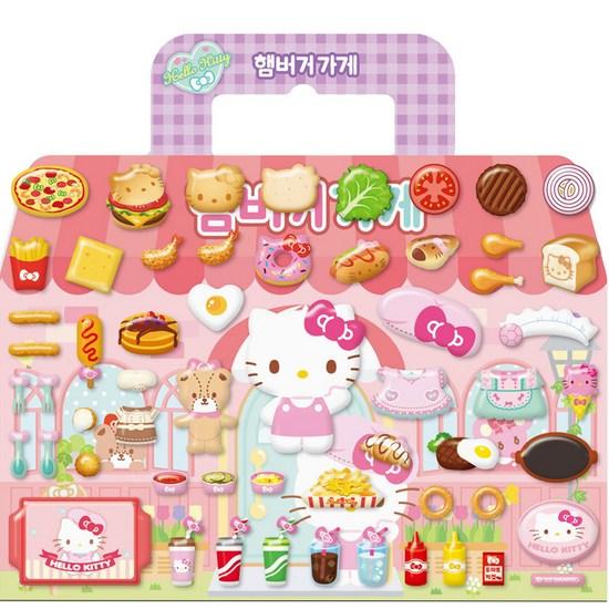 Sanrio Mini Three-bag Sticker Hello Kitty Hamburger Shop, a Popular Character In Korea