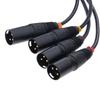 Разветвитель RJ45 на 4 канала XLR 3-контактный для сетевого кабеля, удлинитель, разъем для сцены, студии, записи, аксессуары