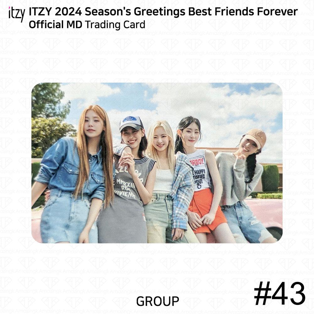 ITZY Поздравления сезона 2024 Best Friends Forever Официальная коллекционная карточка MD KPOP