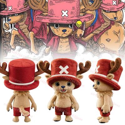 Новая аниме-игрушка Плюшевая кукла Чоппер из One Piece Милый олененок-доктор корабля с розовой шляпой Аниме-аксессуары Игрушка Подарок на день рождения Рождество