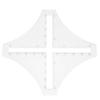Quilting Ruler DIY Transparent Plastic FourCorner Templates Set for Craft Professional Sewing Gift