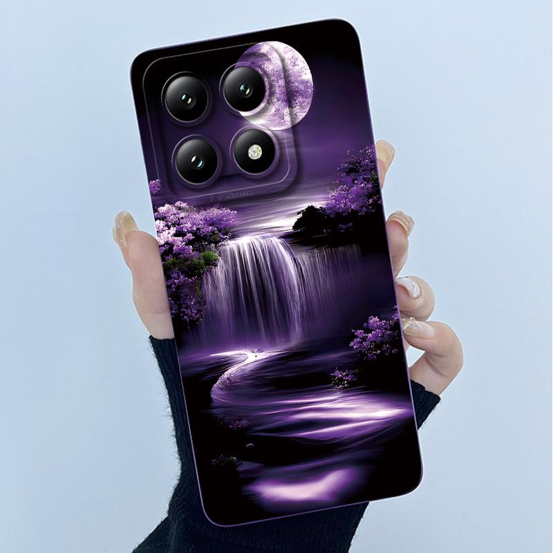 Для Xiaomi 14T Pro 5G Чехол Мягкий Силиконовый Защитный Чехол Модный Простой Цветочный Fundas для Xiaomi14T 14 T Pro Телефон Coque