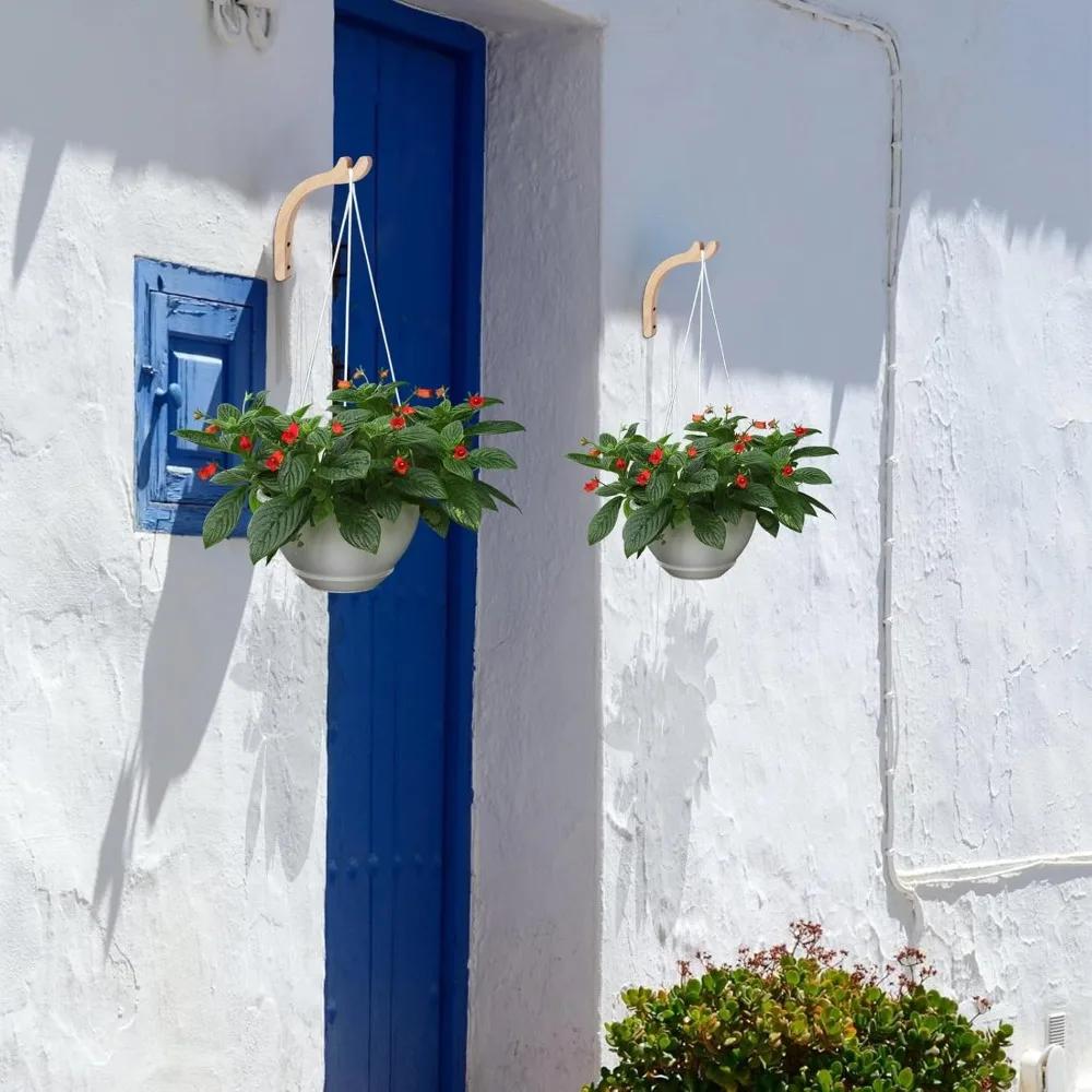 1/2 шт. Подвесные крючки для растений, Сверхпрочные крючки для растений для комнатных осветительных приборов, Подставки для цветов, Цветочные горшки, Колокольчики ветра