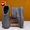 Мужские зимние ботинки Slip-On, теплые, устойчивые к холоду, для походов на открытом воздухе, мужские зимние ботинки, толстые, плюшевые, роскошные, модные, повседневные, флисовые, удобные