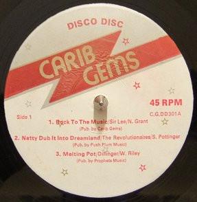 12inch Record VARIOUS - Disco Disc CGDD301 Carib Gems 1977 UK Reggae, Ska & Dub Used