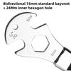 Bike Pedal Wrench Anti-slip Handle Heavy Duty Steel 15/24MM MTB Road Mountain Bicycle