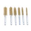 Мода 6шт шестигранная ручка пистолет щетка труба дноуглубительная чистка проволока металлический камин очиститель мытье полировка инструменты