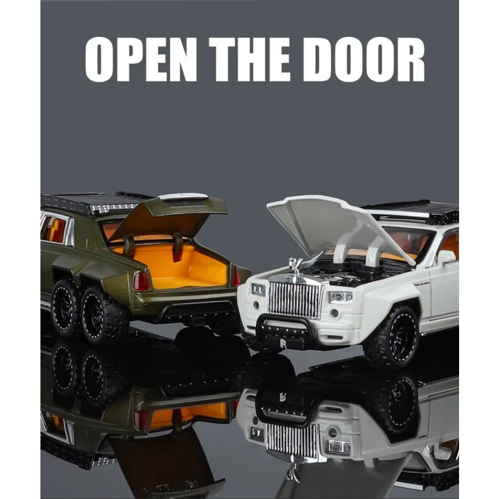 1/32 масштаб Rolls-Royce Phantom 6*6 сплав пикап модель автомобиля литые металлические внедорожники имитация модели автомобиля звук свет детские подарки