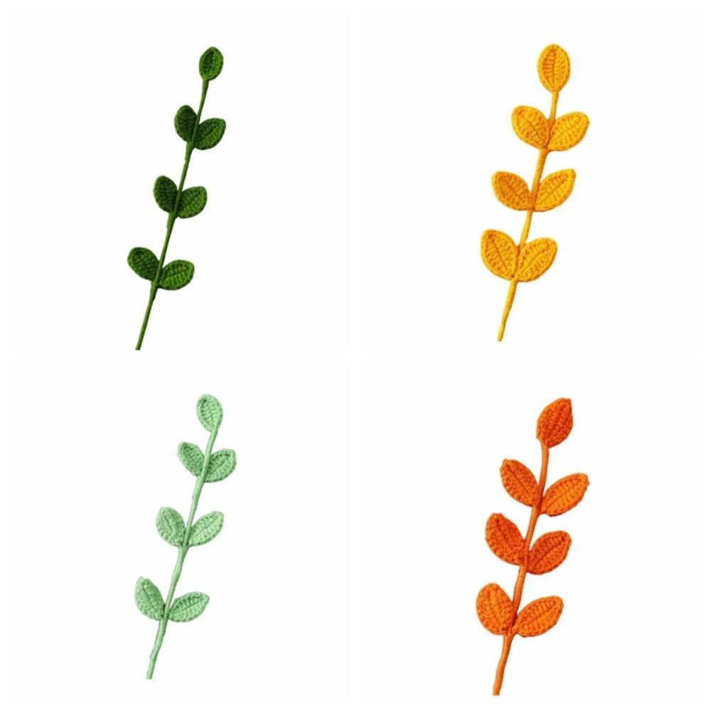 Ручная работа 3D Закладка в виде листа Вязаный лист Маркер для страниц книги Высококачественный зажим для книги в виде листа