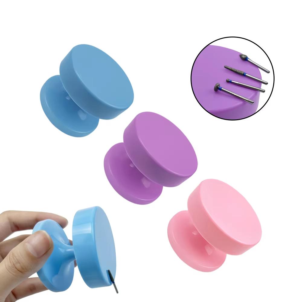 Magnetic Bur Holder Dental Drills Organizer Plate with Suction Cup Orthodontic Tool Burs Rack Dentist Instrument Storage