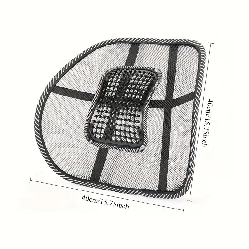 Сетчатая поясничная поддержка для автомобильного сиденья - Эргономичный бандаж для спины с массажными шариками, подушка для стула для домашнего офиса Comfor