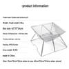 Portable Stainless Steel Folding BBQ Grill and Wood Stove for Outdoor Camping