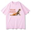 Monkey Punch Graphic T Shirts  Baby Monkey Holding Plush Toy Clothing Animal Lover Gift Cotton Tee Cute Cozy Unisex T-shirts Y2K
