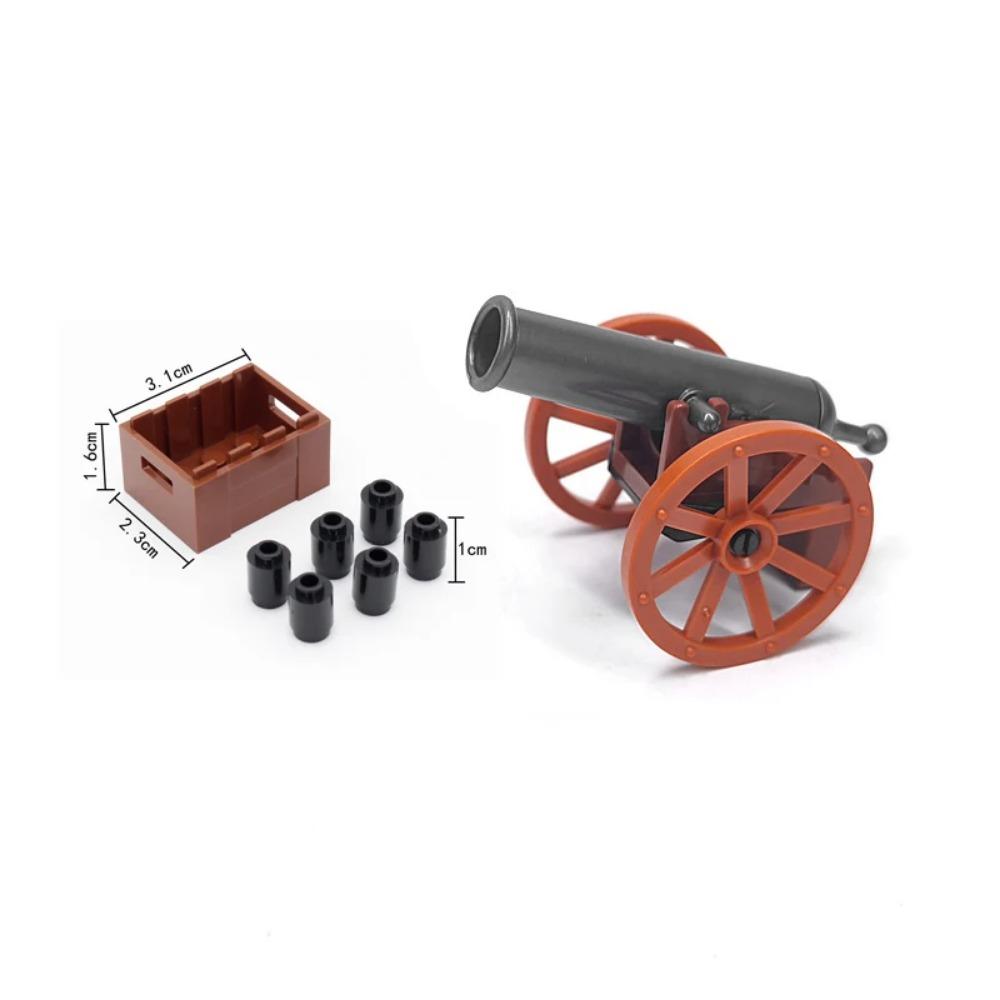 MOC Военные Строительные Блоки Фигурка Солдат Наполеоновских Войн Аксессуары Оружие Пушка Мешок с Песком Армия Пират Мини Кирпичик подарок X003 Сделай Сам