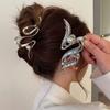 Women Cross Crab Metal Star Bowknot Irregular Wave Shape Hair Claw Elegant Geometric Hairpin Hair Accessories