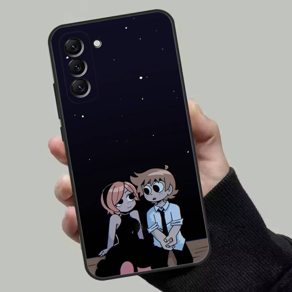 Cartoon Scott Pilgrim Phone Case For Samsung Galaxy A13,A21s,A22,A31,A32,A52,A53,A71,A80,Soft Black Shell