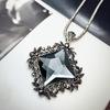 Vintage Geometric Crystal Long Necklace Women Bijoux Fashion Jewelry Sweater Necklaces &Pendants Cute Gift