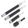 2pcs/4pcs 60mm-140mm Scalable Magnetic Screw Drive Guide Drill Bit for Nuts Drill and Handheld Driver, 1/4 Inch Hex Shank Extension Adapter
